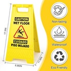 2 Pack Caution Wet Floor Sign  17 52 Inch Length  Fold Out Wet Floor Signs