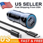 Mini 40w Double Pd Type C Fast Car Charger Type C Cord Cable For Cell Phone Ipad