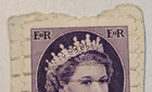 Canada Postage   Queen Elizabeth Ii   Violet 4   Stamp   Used posted   1950