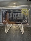 1 Troy Oz 999 Silver Bar American Flag We Stand For The Flag Highland Mint Seal