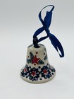 Boleslawiec Polish Pottery Christmas Bell Ornament 4 