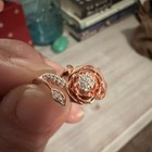 Enchanted Disney  Beauty And The Beast Rose Earrings