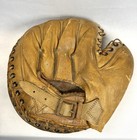 Vintage 1940s Leather Baseball Glove Catchers Mitt