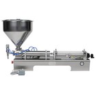 Liquid Paste Filling Machine Pneumatic Bottle Pack Piston Filler   40l Hopper Ce