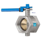 Butterfly Valve 2  200 Cwp  Threaded End  female Npt  Cast Iron  New 911wh
