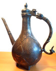 Antique Mughal Indian Islamic Bronze Ewer Aftaba 18th Century India
