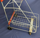 Vintage Metal Shopping Cart Doll-e-toys 23 1 2    Tall Amaco Toys Child   s 1950 Mcm