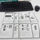 Logitech Ex110 Cordless Desktop Wireless Keyboard   Mouse No Usb Receiver- Used