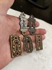 5 Antique Art Craft Eastlake Victorian Door Cast Keyhole Escutcheon Plate Cover