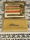 Vtg Rare Tourneur Manhatten Ny Lip Rouge Compact Org Brush Cloth Sleeve Art Deco