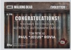2017 The Walking Dead Evolution Brown 77 99 Tom Payne Paul Jesus Rovia Auto 1by8