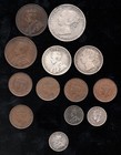 Canada Newfounland Large Small Cent 5c 20c 25c 50c Sterling Silver Lot 1885-1943