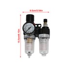 1 4  Air Pressure Regulator Compressor Oil water Separator Filter With Gauge Wr