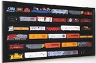 Ho Scale Model Train Display Case Lockable Collection Black Shelf Cabinet