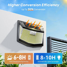 1 8x 248 Led Solar Wall Lights Outdoor Motion Sensor Security Flood Garden Lamp