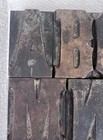 Vtg Antique Lot 25 Letterpress Letters Wood Type Printers Block Symbol 1 5 8   
