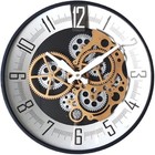 Vintage 16  Moving Gears Wall Clock - Industrial Steampunk Decor For Home   Offi
