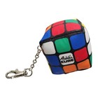 Rubik s Cube Plush Keychain Soft Toy     Retro Puzzle Collectible Bag Clip