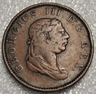 1813 Essequibo   Demerary Half Stiver Copper World Coin