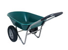 Dual-wheel Garden Wheelbarrow Wth Pneumatic Tires   Reinforced Structure 300 Lbs