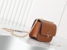 Tory Burch Eleanor Small Convertible Shoulder Bag Brown Outlet New 19cmx14cmx7cm