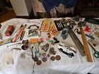 Junk Drawer Lot Vintage Coins Sinkets  Door Handles Advertising Slot Car    
