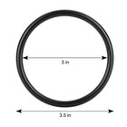 Accmor Aluminium Baby Sling Ring 3 Inch Soft Wrap Carrier Rings Black  Black 
