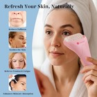 Baimei Icyme Ice Roller For Face   Gua Sha Set  Depuff   3 5 X 7 5 Inch  Pink