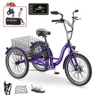 Mooncool Electric Tricycle For Adults 24   Electric Trike 350w 36v 40miles Range
