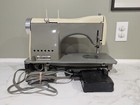 Necchi Supernova Ultra Vintage Sewing Machine Ivory   Sage Works  