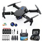 Drone 2026 4k Hd Dual Camera Wifi Fpv Rc Foldable Quadcopter   4 Batteries