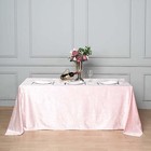 Blush 90 x132  Premium Velvet Rectangular Tablecloth Wedding Event Party Linens