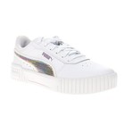 Puma Carina 2 0 Sequins Lace Up  Youth Girls White Sneakers Casual Shoes 4011830