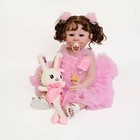 Lifelike 22  Chubby Reborn Baby Dolls Full Body Vinyl Girl Smiling Real Life Toy