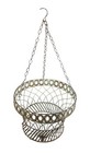 Vintage Ornate French Wrought Iron Hanging Basket Planter Gardenalia