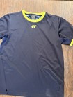Yonex Tennis Performance T-shirt Men s Medium Blue Yellow Neon Quick Dry