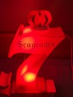 Vintage Seagram s 7 Crown Whiskey Bar Lighted Sign Lamp The Sure One Pre-owned