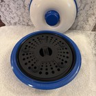 Range Mate Microwave Multi Cooker Grill  And More Blue  Made In Korea Open Box
