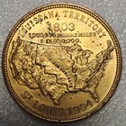 1904 Louisiana Purchase Exposition Official Souvenir Medal Gold Plated