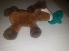 Wubbanub Infant Pacifier Brown And White Horse Plush 