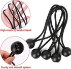 100pcs 6  9 Inch Ball Bungee Bungie Cord Heavy Duty Canopy Tarp Tie Downs Straps