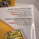 Lot Of 3 Kodak Inkjet Photo Variety Pack Sealed Glossy Paper 8 5x11 4x6