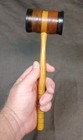 Vintage Handmade Turned Wood Judge s Gavel Judicial Courtroom 