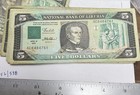 1989  2  Liberia Five Dollar Bill Paper Money Currency Banknote   Lot - Fl 538