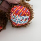 Build-a-bear Workshop Brown Teddy Bear Medium Plush Stuffed Toy Happy Birthday