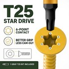Vkkm 600pcs  8x2  Yellow Wood Deck Screws T25 Star Drive Self Tapping   Bit