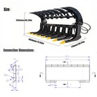 72   Brush Root Rake Clam Grapple Attachment Fits Bobcat Skid Steer Tractor