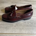 G h  Bass Weejuns Layton Loafers Burgundy Wine Tassel Mens Sz 11 5  read Descrip