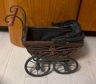 Vintage Victorian Style Baby Doll Pram Stroller Carriage Buggy Metal   Bentwood