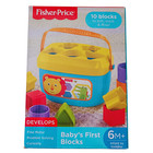 Fisher Price Baby s First Chunky Blocks Shape Sorter Mattel - Infant Toy 6  New